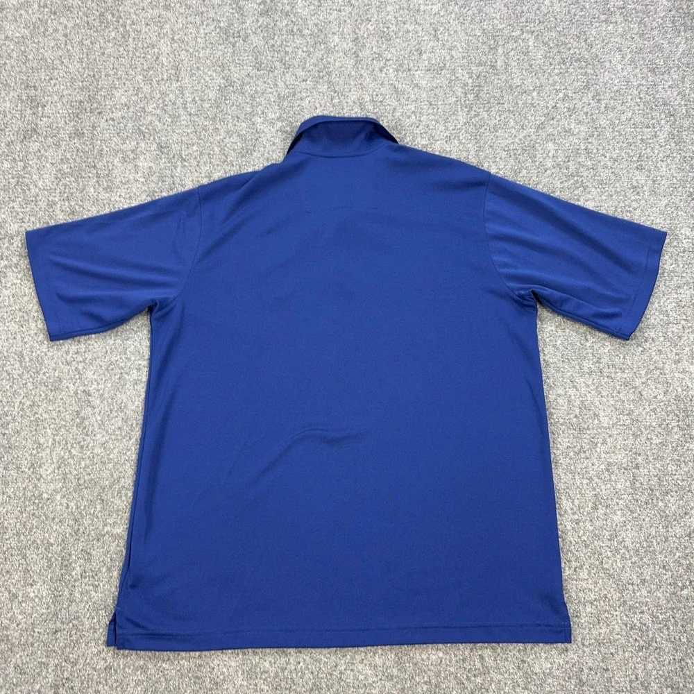 Chicago Cubs Shirt Mens Large Blue MLB Baseball Embroidered Polo Antigua